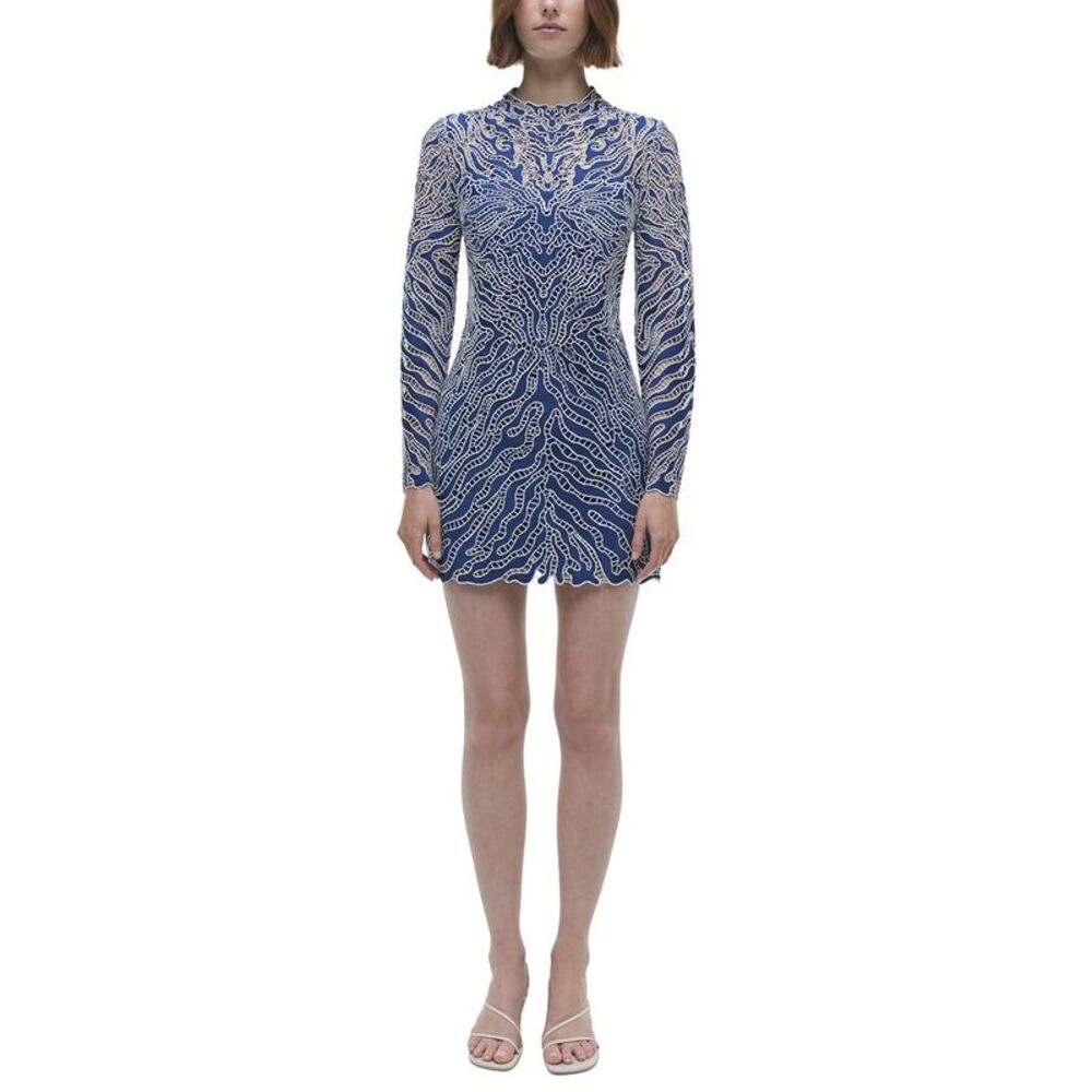 Simkhai Womens  Charis Mini Dress, Blue